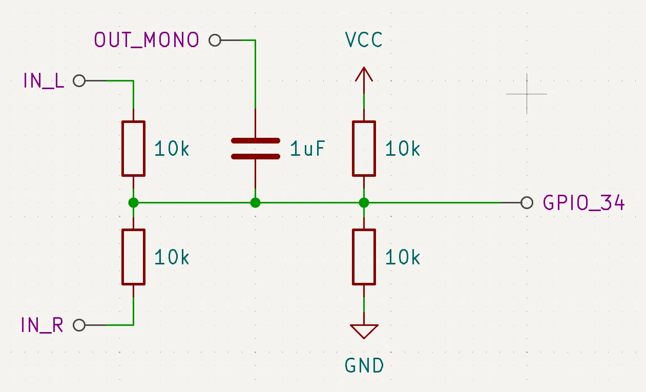 Audio input schematic
